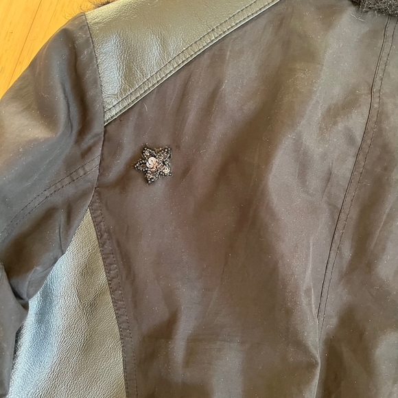 Aldo leather jacket with faux fur - Picture 4 of 5